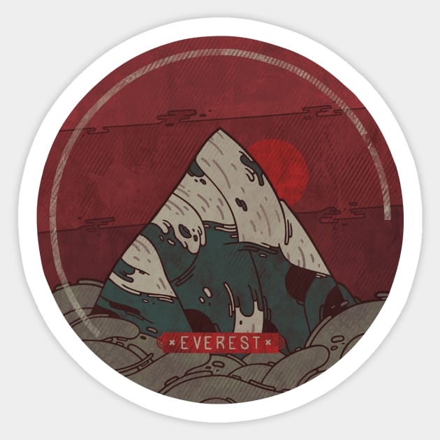 Everest Sticker by againstbound